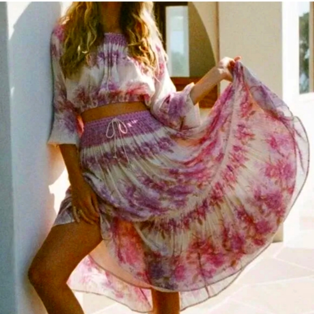 Spell and the gypsy Coco lei skirt lilac